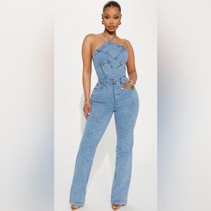 SOLD! Fashion Nova Denim Jumpsuit